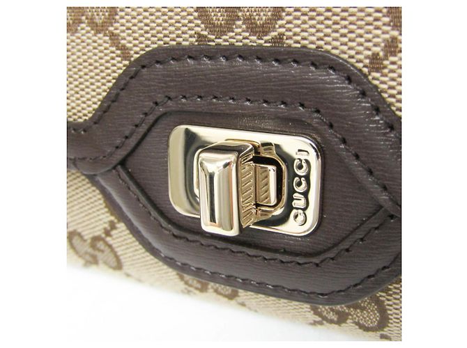 Cartera larga Gucci Luce 790034 Castaño Marrón claro - vista 10