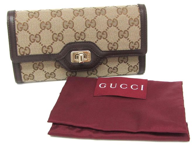 Cartera larga Gucci Luce 790034 Castaño Marrón claro - vista 2