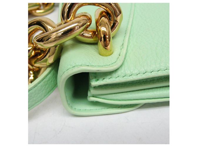 Borsa a tracolla con catena Mount Small Bottega Veneta Verde - vista 6