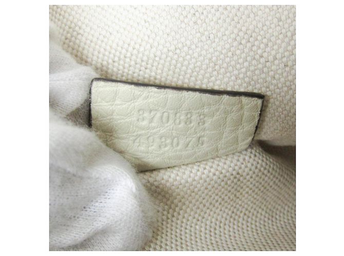 Zaino in pelle da donna Gucci Bamboo 370833 Bianco sporco - vista 15