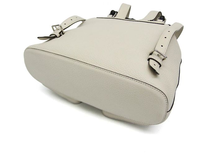 Zaino in pelle da donna Gucci Bamboo 370833 Bianco sporco - vista 4