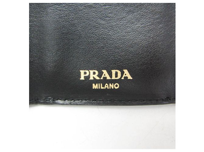 Cartera de cuero para mujer Prada VITELLO MOVE 1MH021 Negro - vista 11