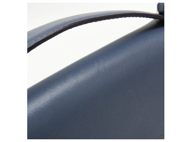Borsa a mano in pelle Gancini da donna Salvatore Ferragamo blu e grigia Marrone - vista 15