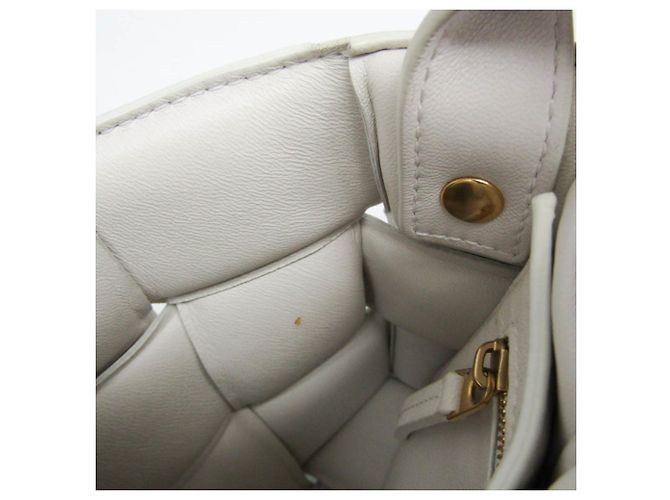 Borsa a tracolla da donna Bottega Veneta Intrecciato Padded Cassette Bianco sporco - vista 14