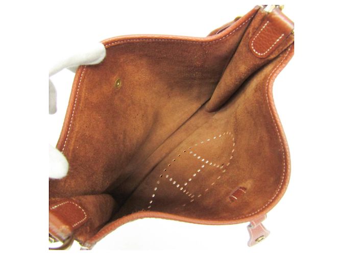 Hermès Borsa a Spalla Hermes Evelyne I GM Marrone - vista 3