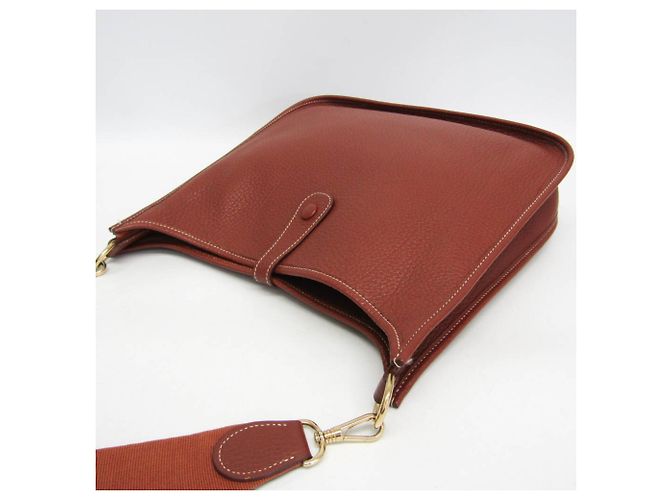 Hermès Borsa a Spalla Hermes Evelyne I GM Marrone - vista 9