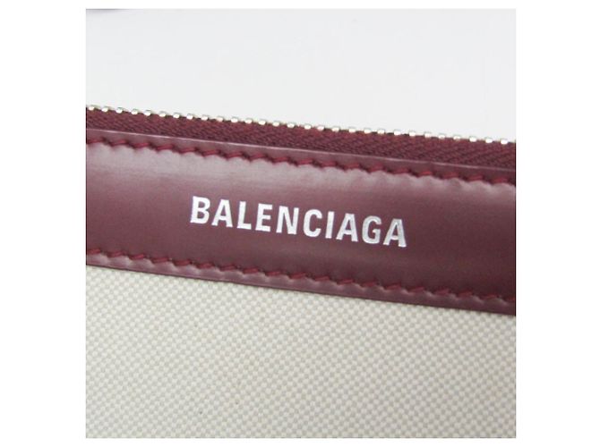 Borsa Balenciaga Navy Cabas S 339933 Bordò Bianco sporco - vista 13