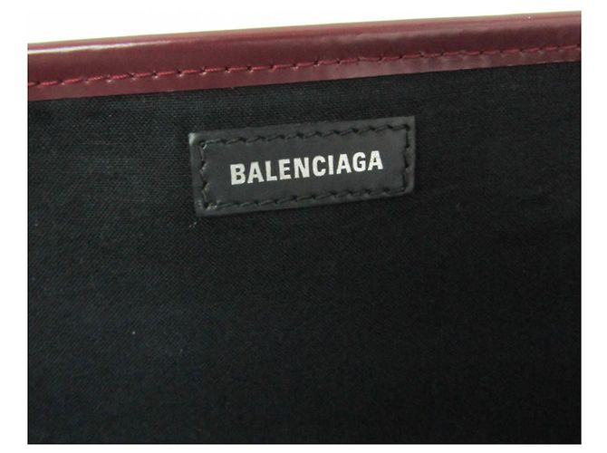 Borsa Balenciaga Navy Cabas S 339933 Bordò Bianco sporco - vista 16