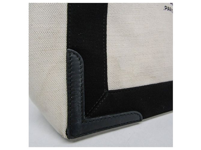 Borsa Balenciaga Navy Cabas S Nero Bianco sporco - vista 12