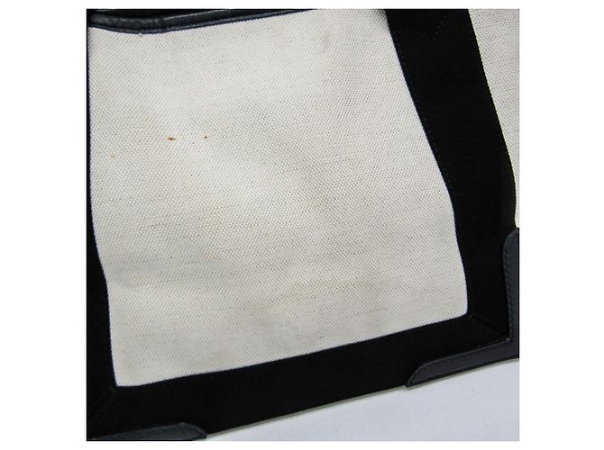 Borsa Balenciaga Navy Cabas S Nero Bianco sporco - vista 13