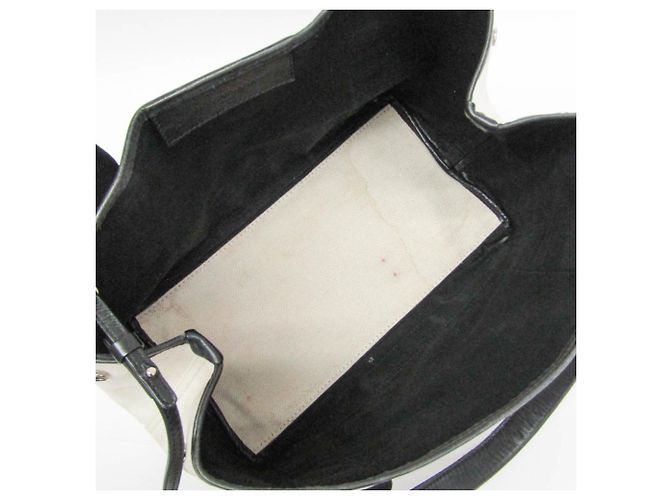 Borsa Balenciaga Navy Cabas S Nero Bianco sporco - vista 3