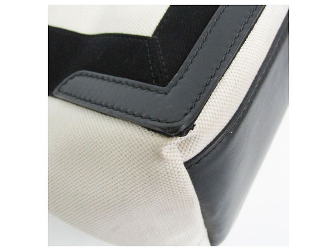 Borsa Balenciaga Navy Cabas S Nero Bianco sporco - vista 4