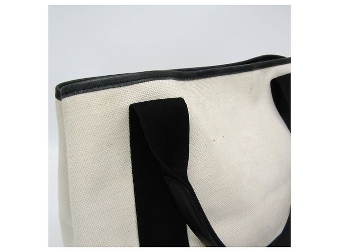 Borsa Balenciaga Navy Cabas S Nero Bianco sporco - vista 8