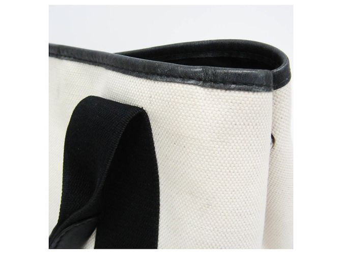 Borsa Balenciaga Navy Cabas S Nero Bianco sporco - vista 9