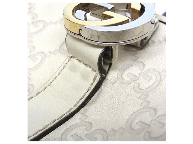 Borsa Tote da donna Gucci Guccissima Bianco sporco - vista 12