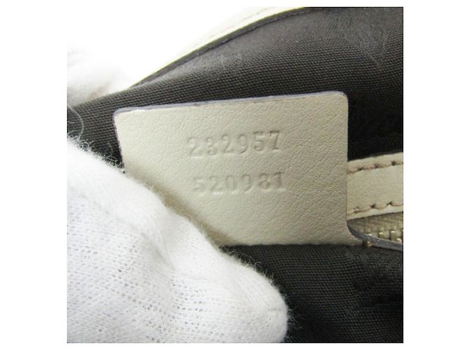 Borsa Tote da donna Gucci Guccissima Bianco sporco - vista 16