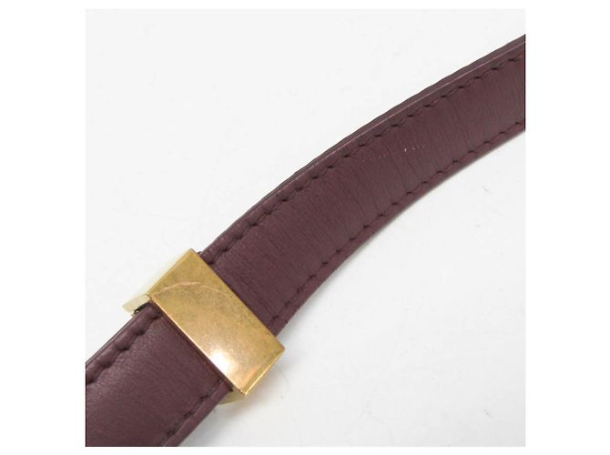 Céline Petit sac à bandoulière en cuir pour femme Celine Classic Box Bordeaux - vue 12
