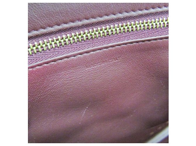 Céline Petit sac à bandoulière en cuir pour femme Celine Classic Box Bordeaux - vue 18