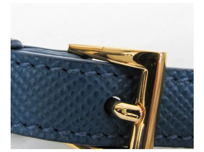 Prada Saffiano Double Bag Medium BN2775 Blau Beige - Ansicht 12