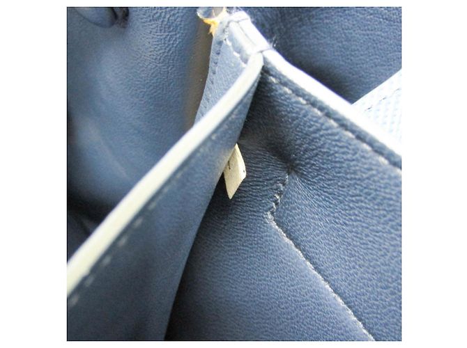 Prada Saffiano Double Bag Medium BN2775 Blau Beige - Ansicht 15