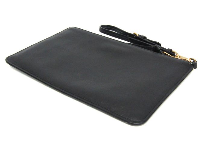 Clutch in pelle da donna Miu Miu nero - vista 2
