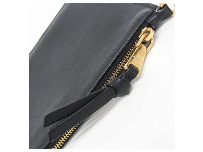 Clutch in pelle da donna Miu Miu nero - vista 8