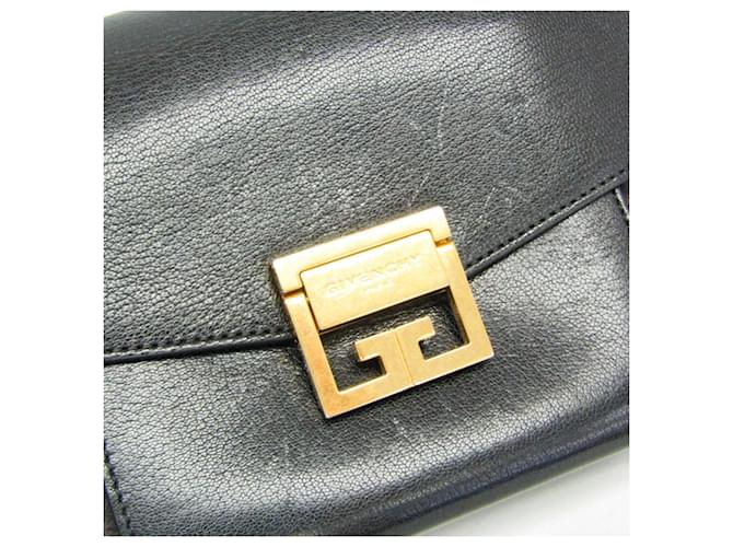 Borsa Givenchy GV3 Small BB501CB033 in pelle e scamosciato Nero - vista 11
