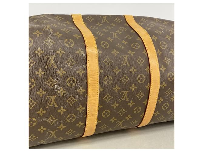 Borsa Louis Vuitton Boston Monogram Keepall 60 Marrone - vista 10