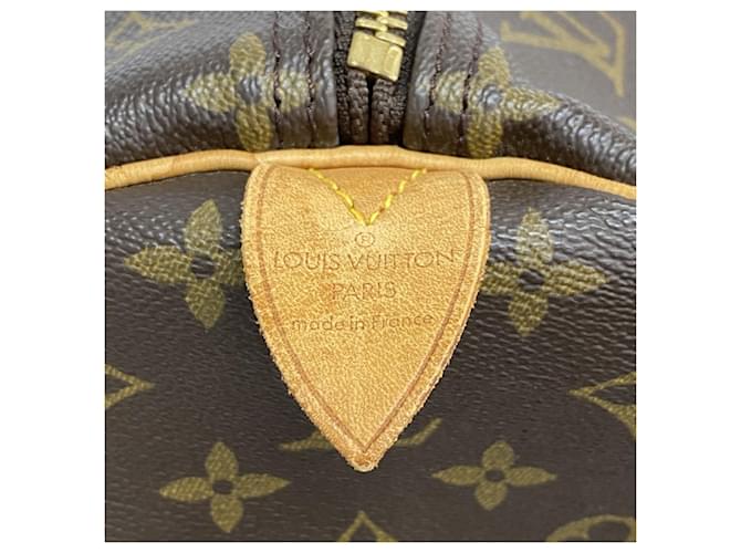 Borsa Louis Vuitton Boston Monogram Keepall 60 Marrone - vista 5