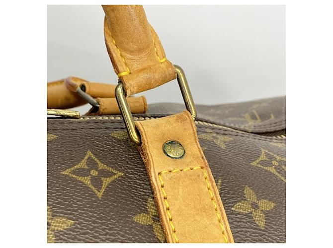 Borsa Louis Vuitton Boston Monogram Keepall 60 Marrone - vista 9