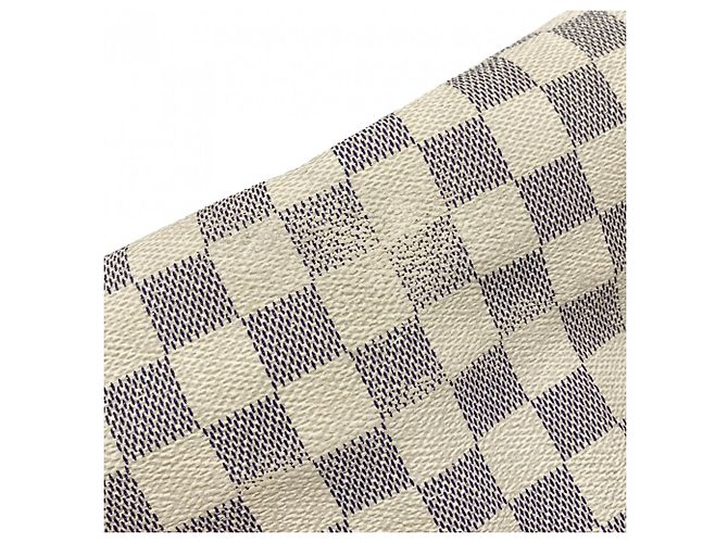 Borsa a tracolla Louis Vuitton Damier Azur Naviglio Bianco - vista 12