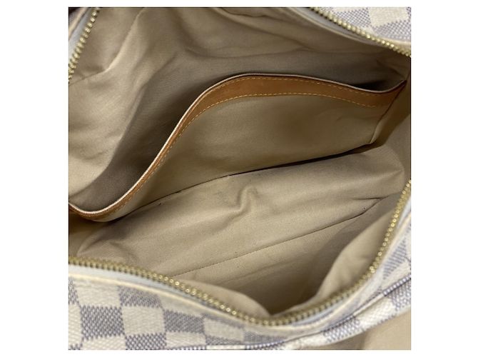 Borsa a tracolla Louis Vuitton Damier Azur Naviglio Bianco - vista 4