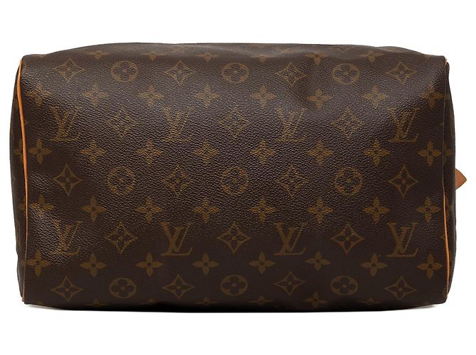 Louis Vuitton Marrone Monogram Speedy 30 - vista 3