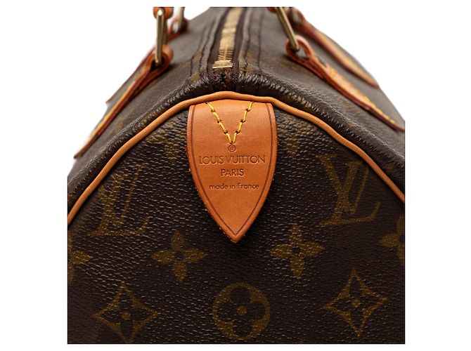 Louis Vuitton Marrone Monogram Speedy 30 - vista 5
