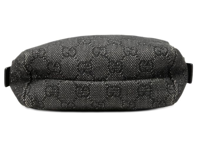 Gucci Kosmetiktasche aus grauem GG-Denim Braun Anthrazitgrau - Ansicht 3