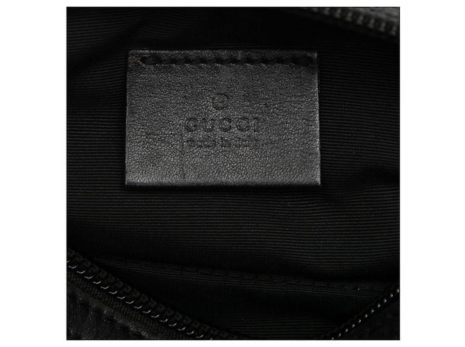 Gucci Kosmetiktasche aus grauem GG-Denim Braun Anthrazitgrau - Ansicht 5