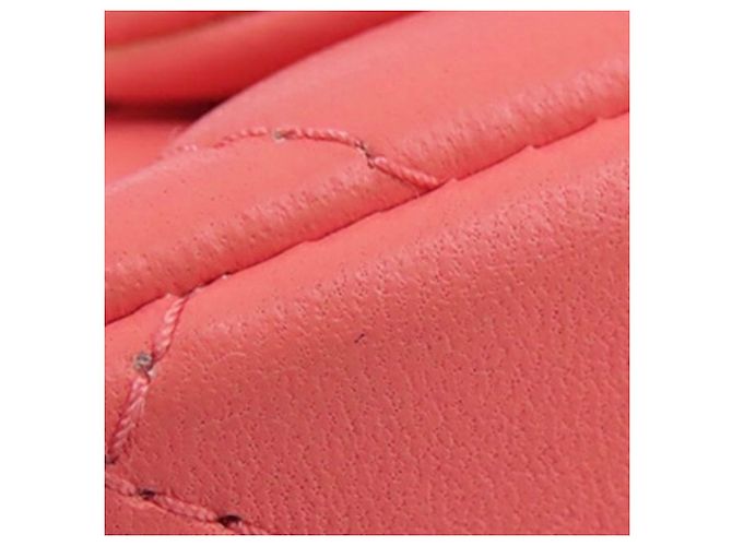 Chanel Mini Square Classic Lambskin Single Flap Rosa - view 12
