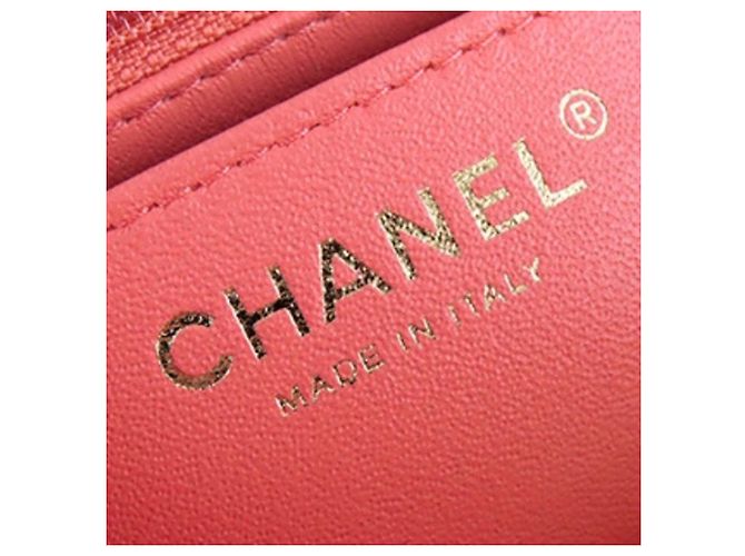 Chanel Mini Square Classic Lambskin Single Flap Rosa - vista 5