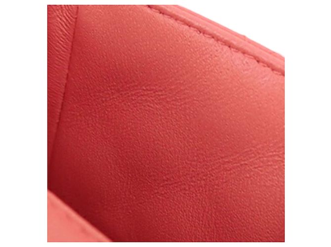 Chanel Mini Square Classic Lambskin Single Flap Rosa - vista 9