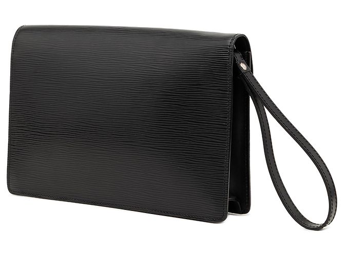 Louis Vuitton Black Epi Sellier Dragonne Nero - vista 2