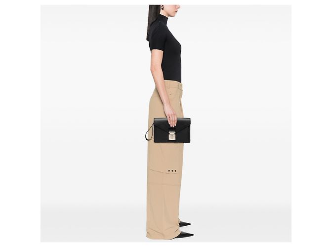 Louis Vuitton Black Epi Sellier Dragonne Nero - vista 6