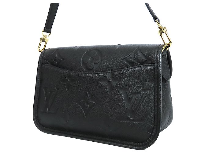 Louis Vuitton Black Monogram Empreinte Diane Nero - vista 2