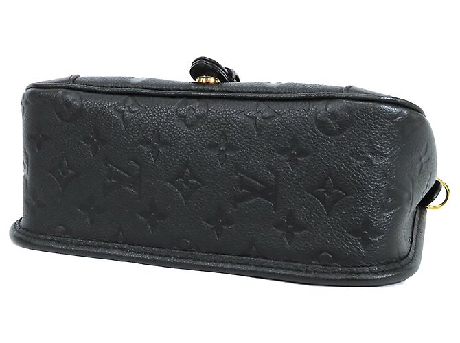 Louis Vuitton Black Monogram Empreinte Diane Nero - vista 3