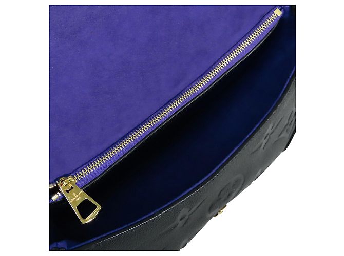 Louis Vuitton Black Monogram Empreinte Diane Nero - vista 4