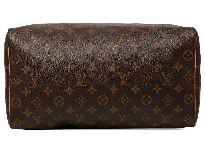 Louis Vuitton Marrone Monogram Speedy 35 - vista 3