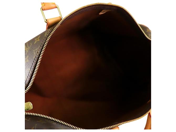 Louis Vuitton Marrone Monogram Keepall 45 - vista 4