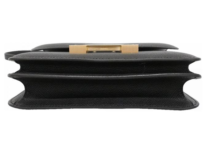 Hermès Mini borsa a tracolla Constance in pelle Epsom nera Nero - vista 3