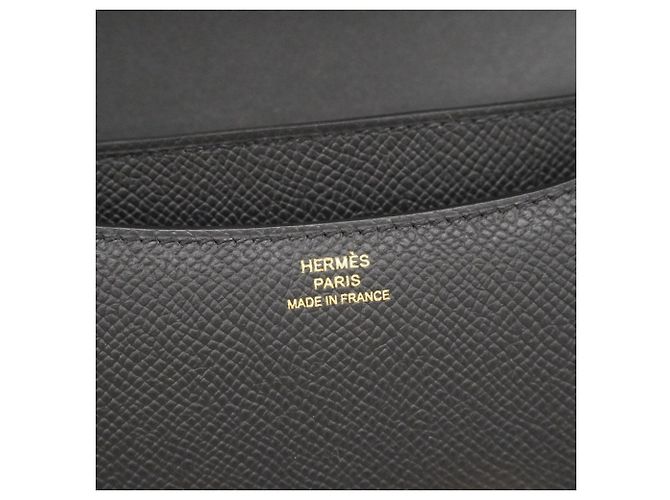 Hermès Mini borsa a tracolla Constance in pelle Epsom nera Nero - vista 5
