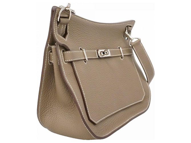 Hermès Borsa a Spalla Hermes Jypsiere 28 Taupe - vista 2