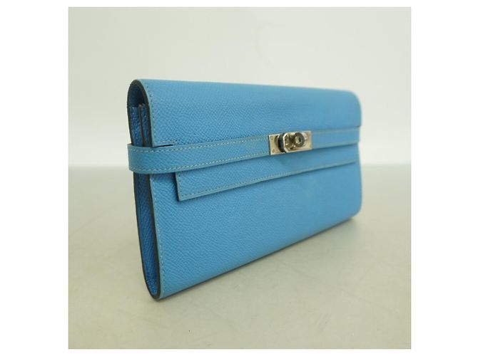 Hermès Hermes Kelly Long Wallet in Azure Blau - Ansicht 2